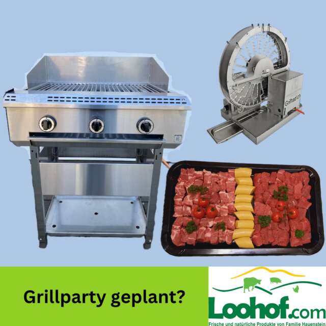 🔥 Grillparty geplant? 🌭🥩

Dann haben wir das Passende für euch! Bei uns auf dem Loohof könnt ihr für eure nächste Grillparty einen Grill mieten – so steht einem gemütlichen Grillabend mit Familie, Freunden oder Verein nichts mehr im Weg. ☀️🍻

Und natürlich kümmern wir uns auf Wunsch auch gleich um das Wichtigste für den Grill: Wir stellen euch gerne eine Grillplatte mit verschiedenen Fleisch- und Wurstspezialitäten zusammen. 🥩🌭

Ihr braucht keine ganze Grillplatte? Kein Problem! Natürlich könnt ihr auch einfach Fleisch und Würste nach Wunsch bei uns beziehen.

👉 Meldet euch bei uns und wir stellen gemeinsam das Passende für eure Grillparty zusammen.

Wann steigt eure nächste Grillparty? 🔥

#Loohof #Grillparty #Grillieren #Grillplausch #Grillfleisch #SchweizerFleisch #RegionalGeniessen #DirektVomHof #SchweizerLandwirtschaft #Schneisingen